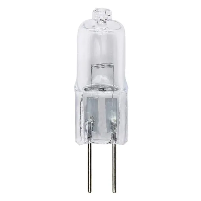 10 Watt T3 JC Halogen Low Voltage Clear G4 Base, 12 Volt, Card (4-Pack)