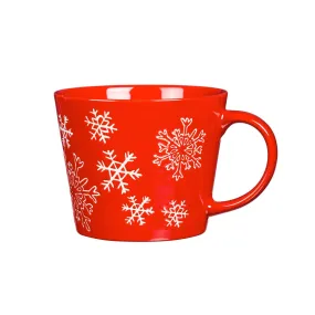 12 OZ Ceramic Cup,  Snowflakes,3amh160