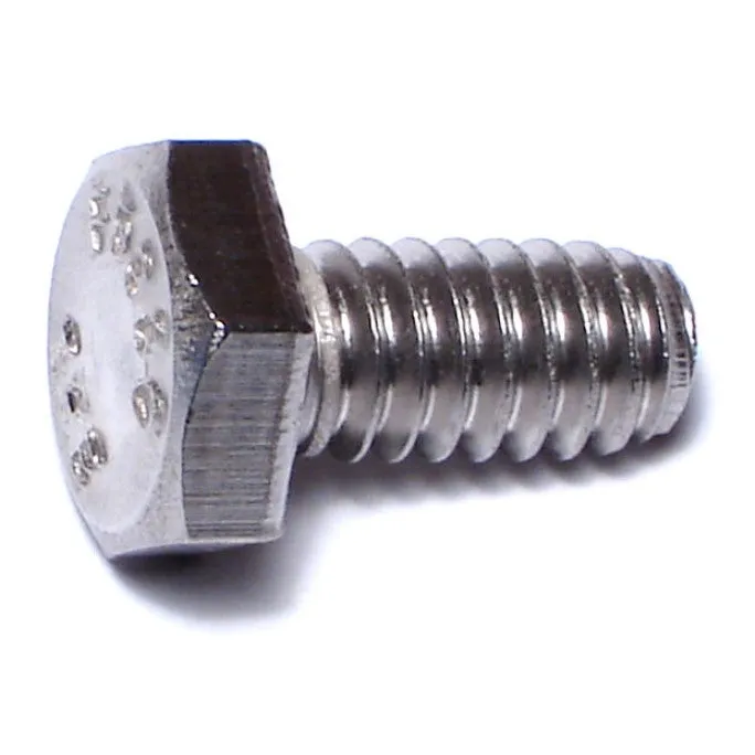 1/4"-20 x 1/2" 18-8 Stainless Steel Coarse Thread Hex Cap Screws