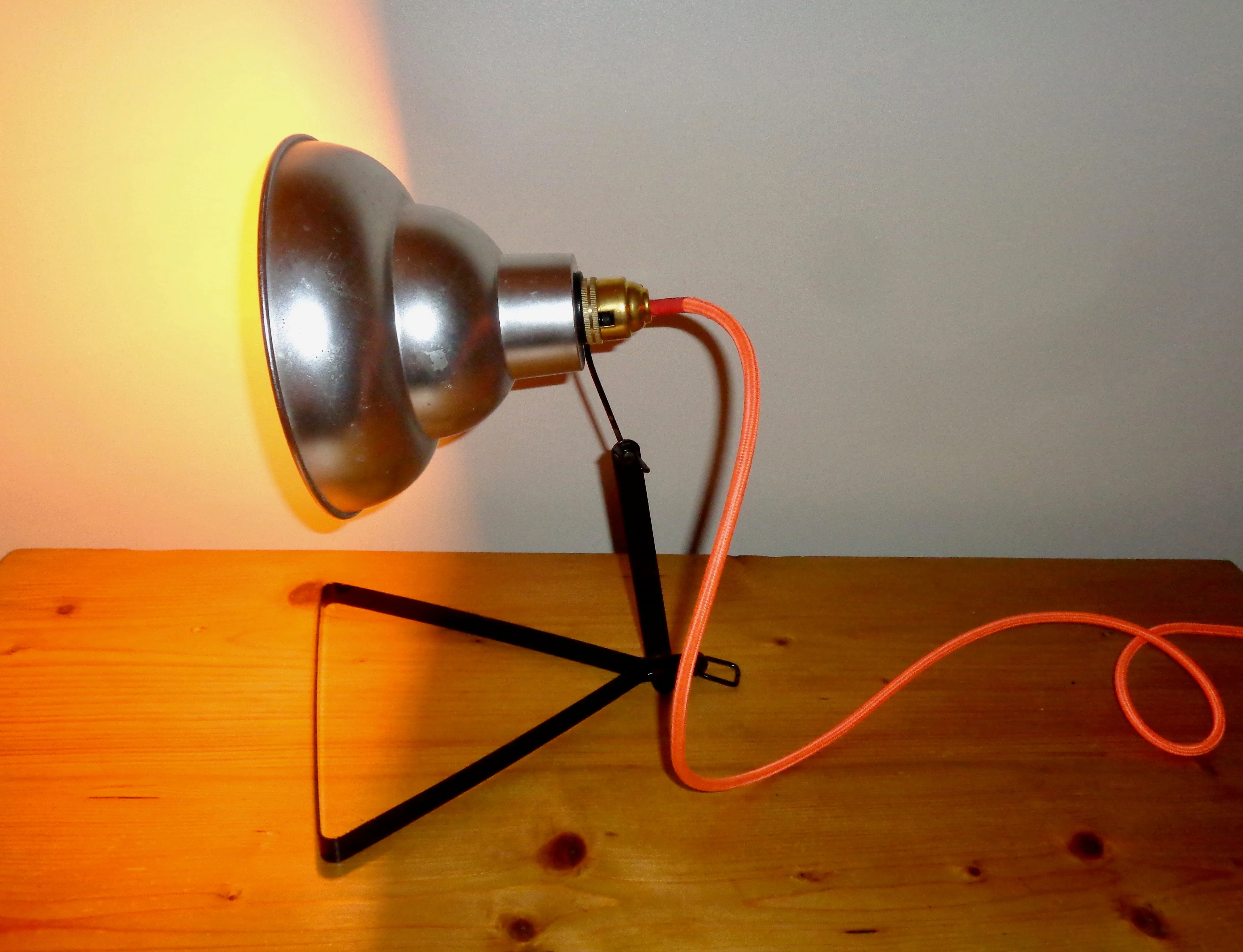 1940s Ilford Selo Photographic Light Repurposed As A Desk Lamp