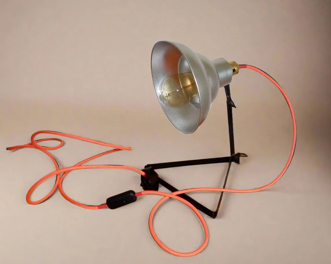 1940s Ilford Selo Photographic Light Repurposed As A Desk Lamp