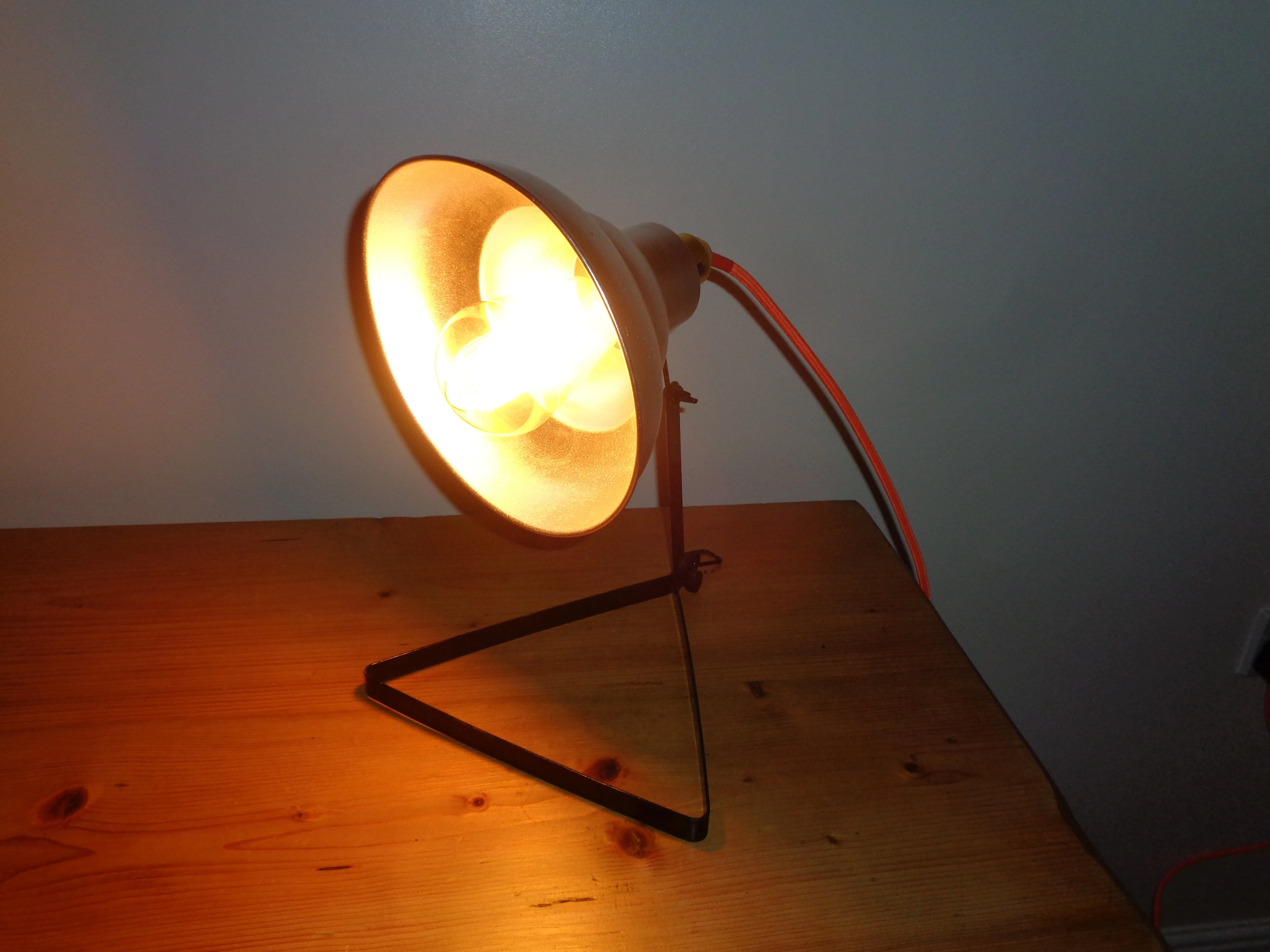 1940s Ilford Selo Photographic Light Repurposed As A Desk Lamp