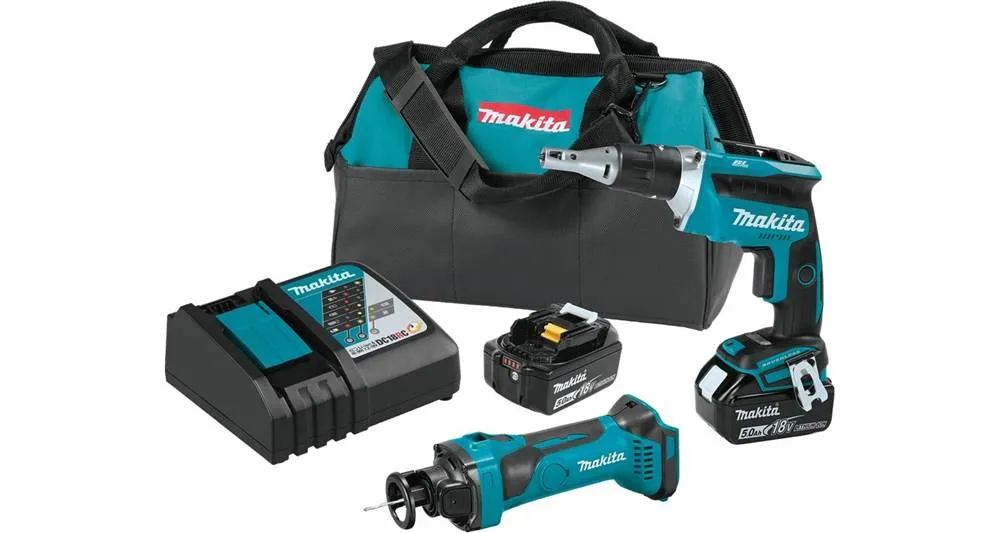 2021 Makita 18V LXT® Lithium-Ion Cordless 2-Pc. Combo Kit (5.0Ah) (XT255T)