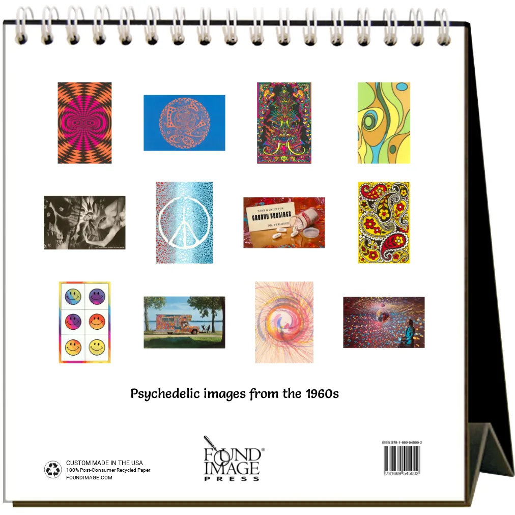 2025 Psychedelic Easel Desk Calendar