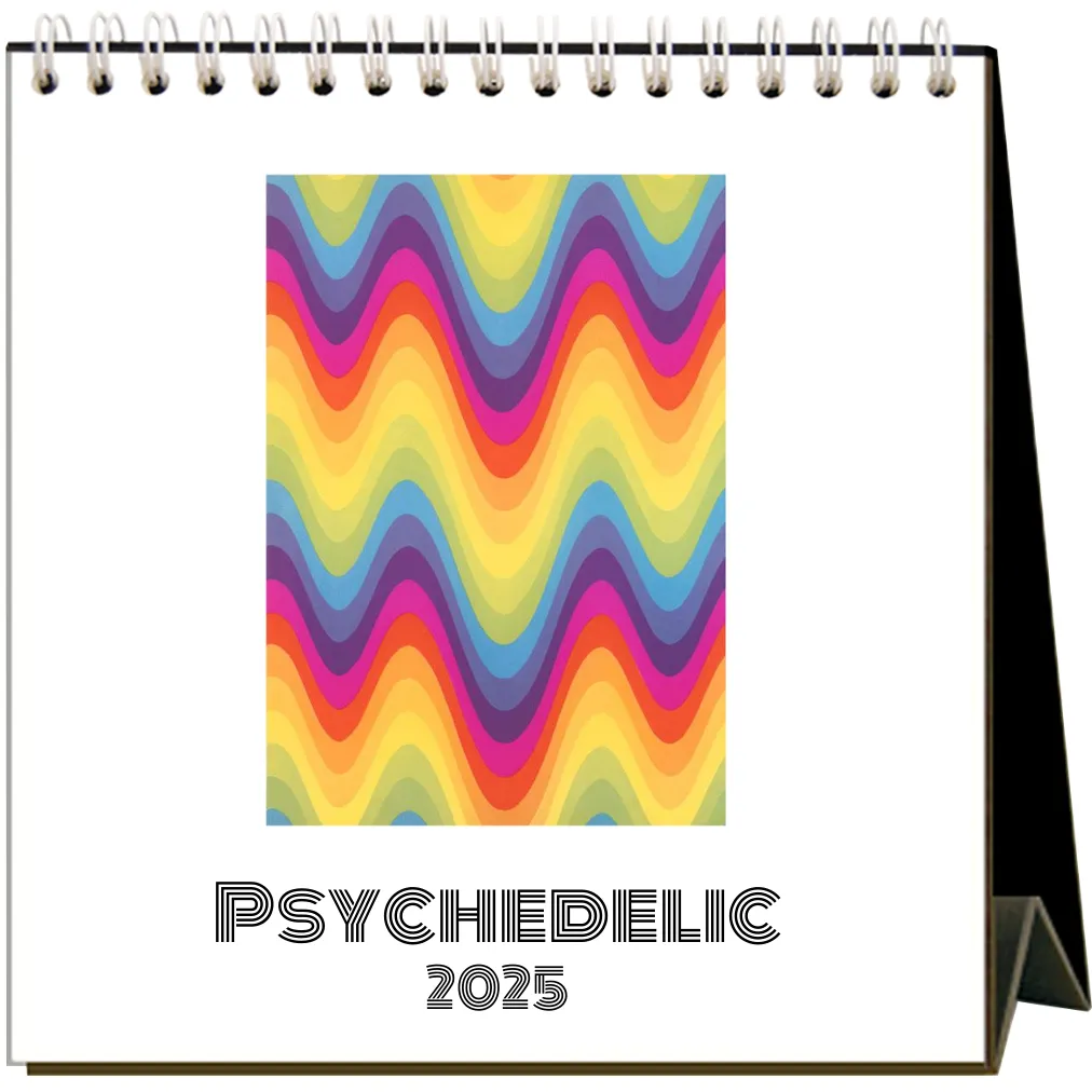 2025 Psychedelic Easel Desk Calendar