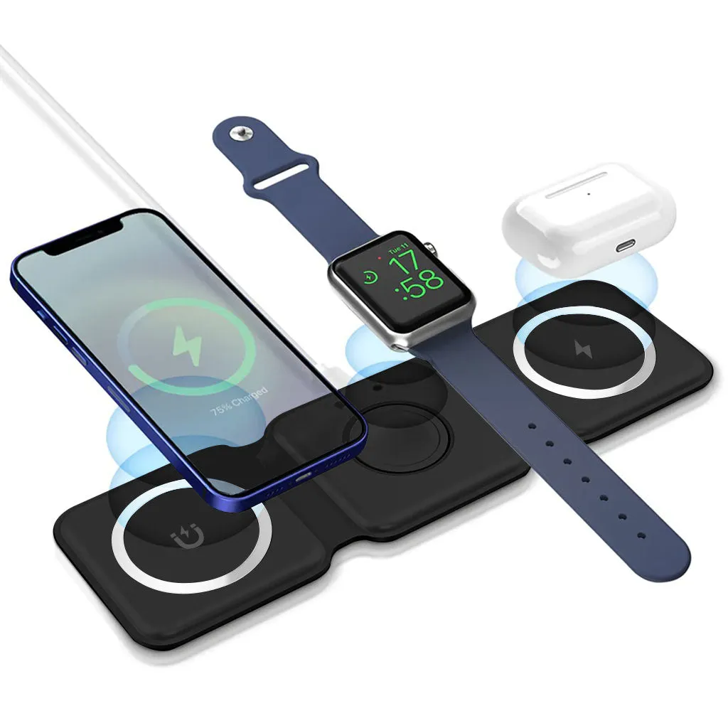 3-In-1 Magnetic Wireless Charger (Foldable)