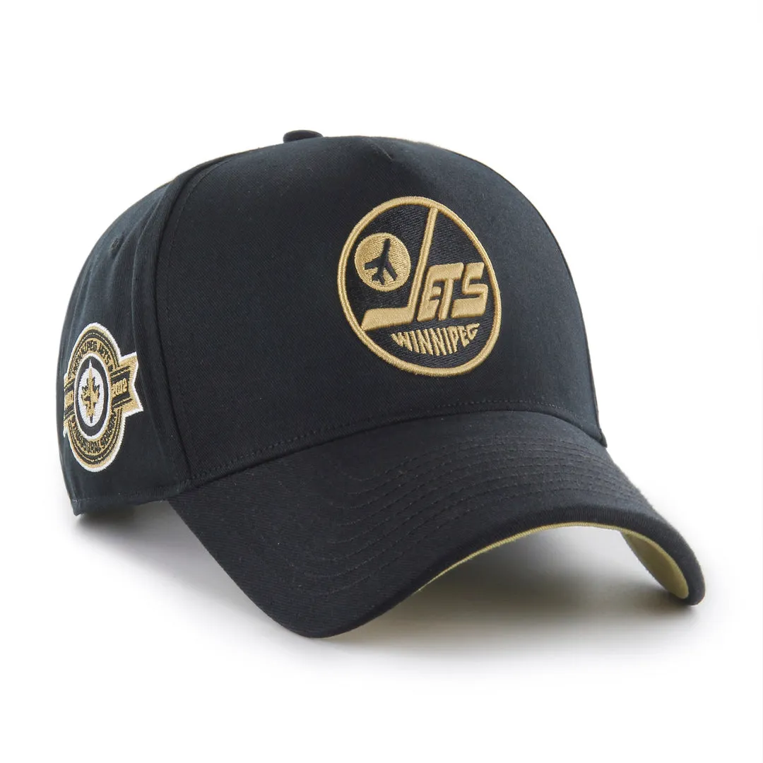 '47 Brand Men's NHL Winnipeg Jets MVP DT Black/Gold Cap