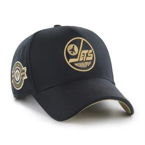 '47 Brand Men's NHL Winnipeg Jets MVP DT Black/Gold Cap