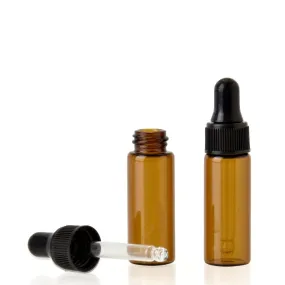 5ml Amber Glass Dropper Bottle (Pk 5)