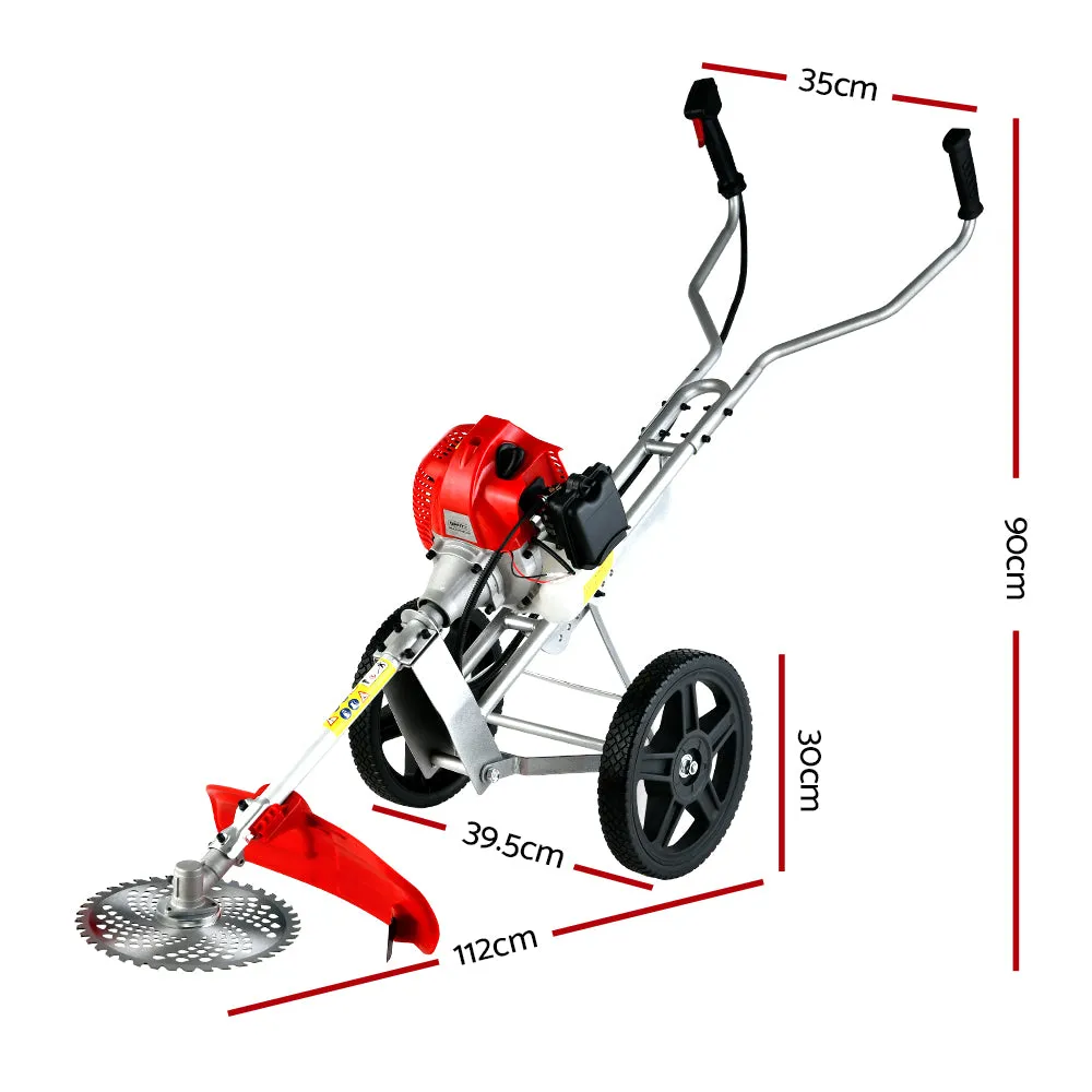 62cc 2-Stroke 3-in-1 Brush Cutter Saw Trimmer - Giantz