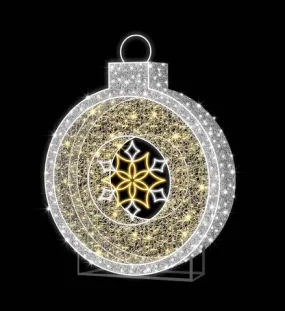 7 FT X 5 FT Warm White LED Ball Ornament