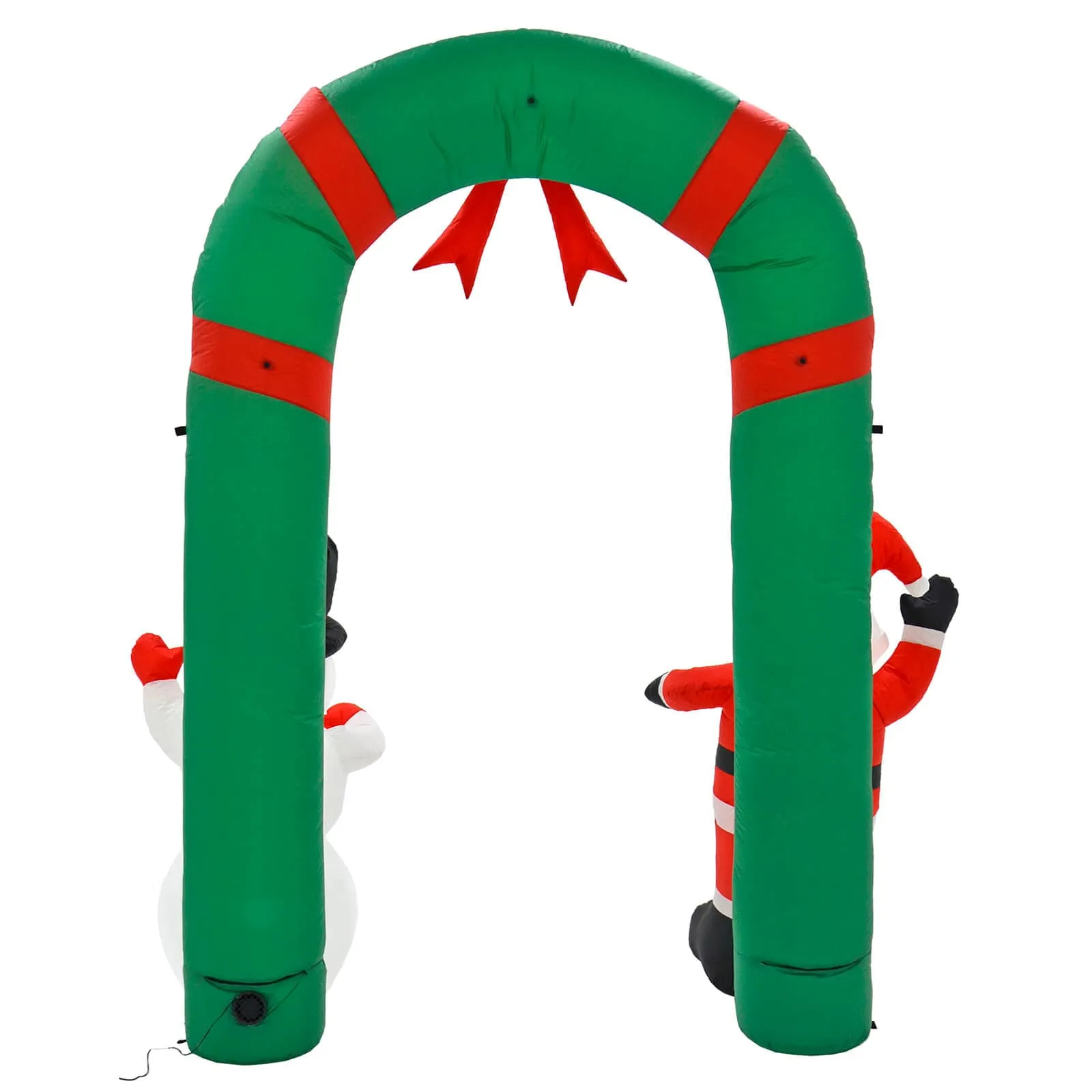 8ft Inflatable Light Up Santa Snowman Arch Christmas Decoration