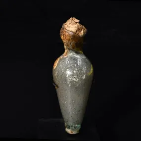 A sealed Islamic Bottle with Contents, ca 7th century CE