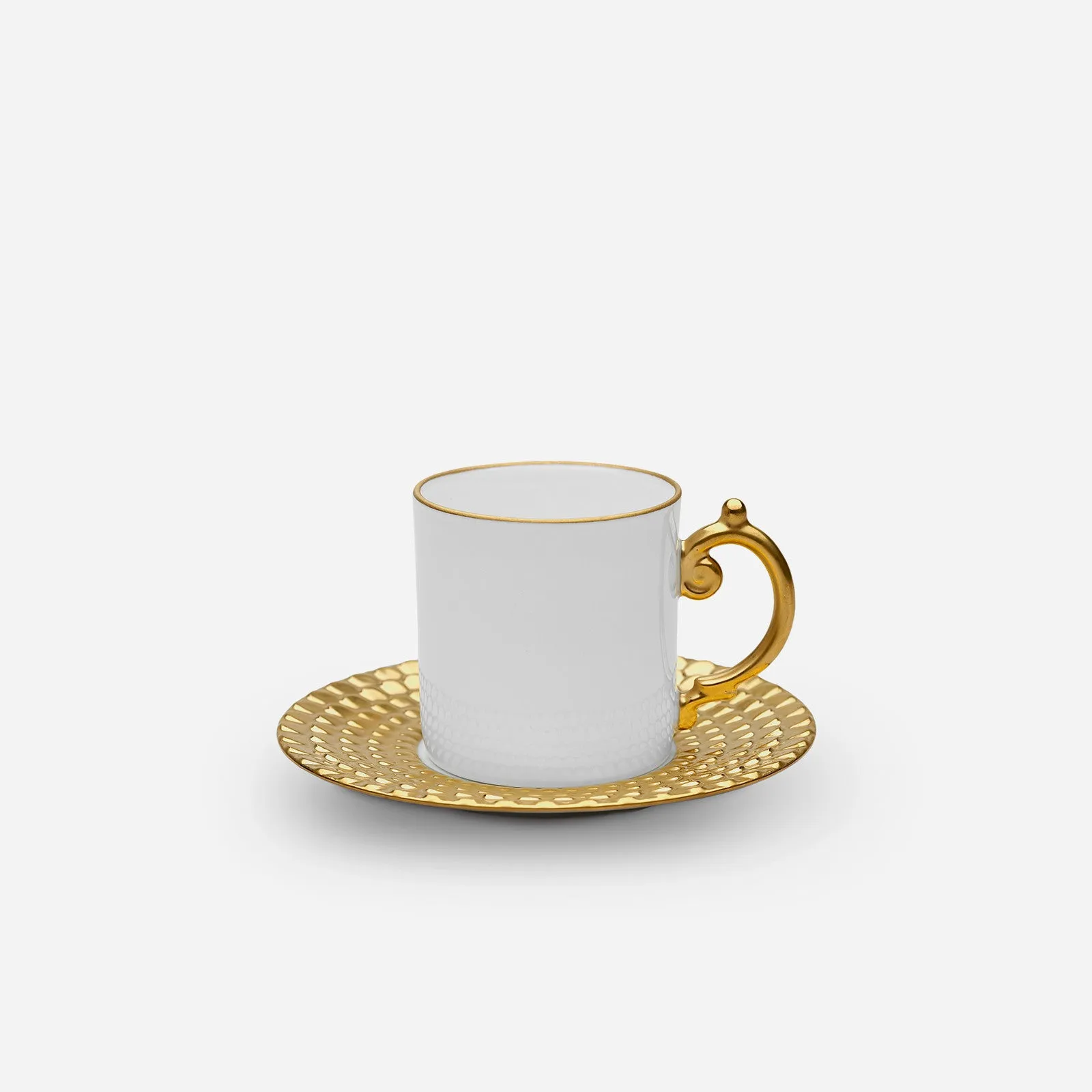 Aegean Gold Espresso Cup & Saucer