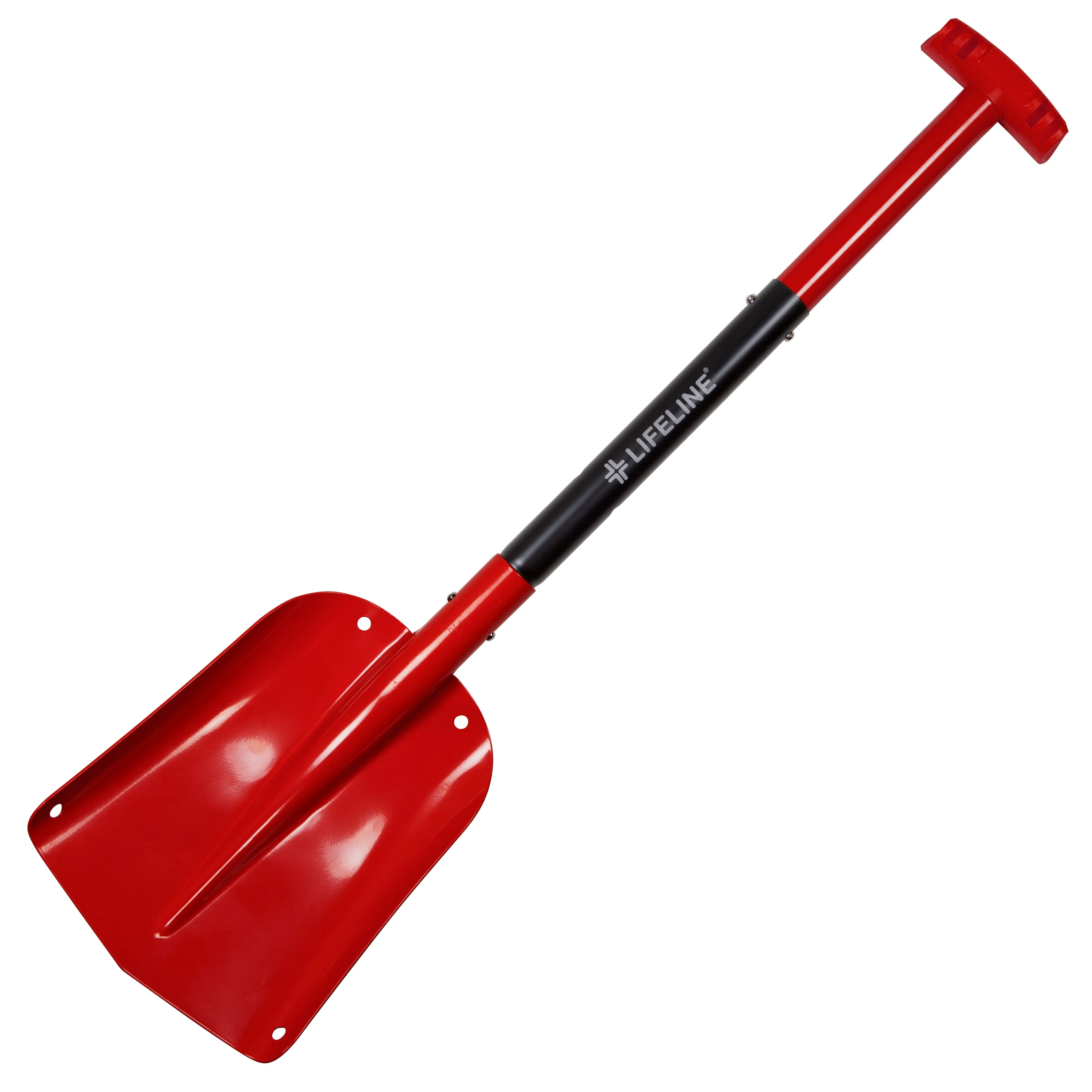 Aluminum Utility Shovel - Red/Black