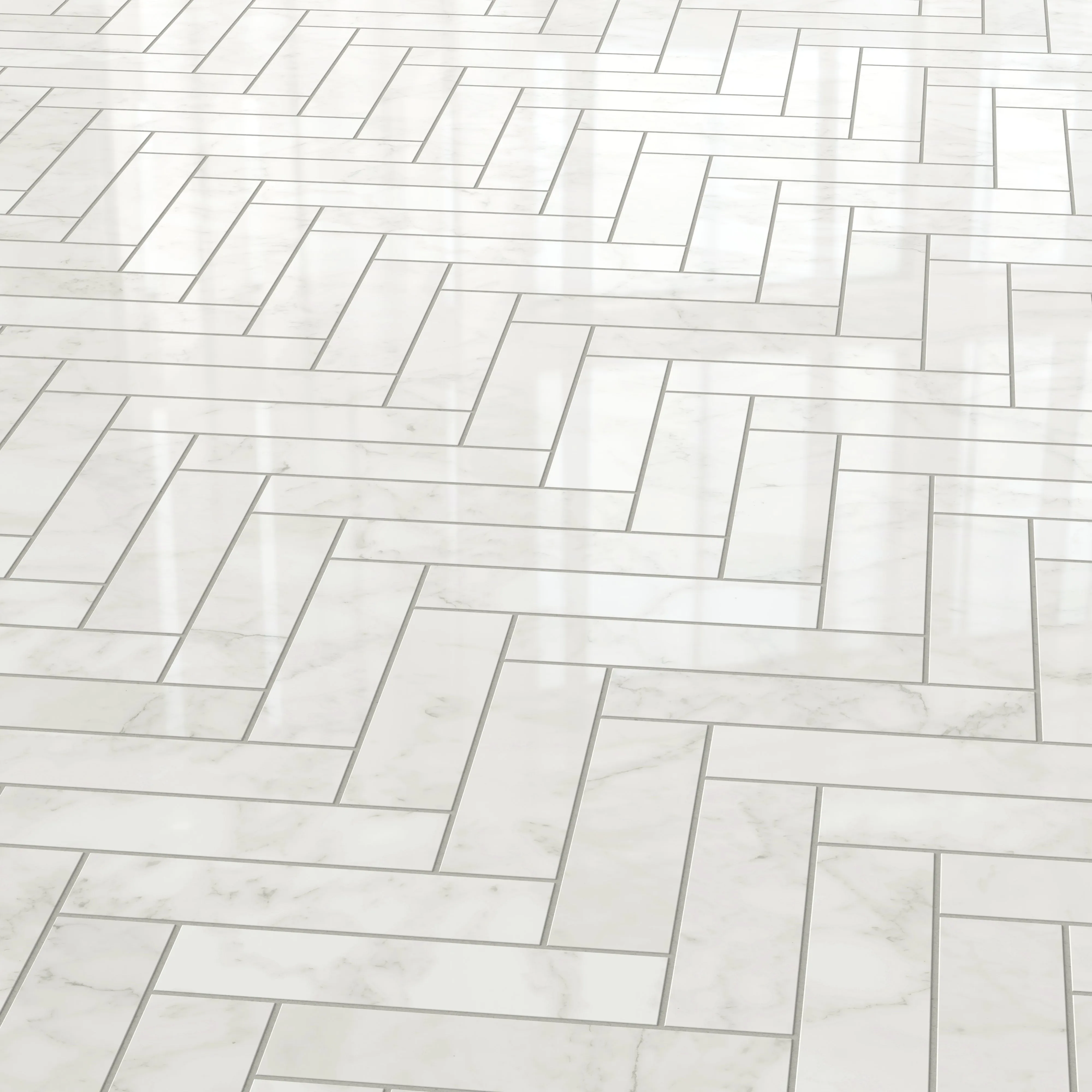 Aniston 3x12 Polished Porcelain Tile in Carrara Bianco