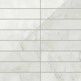 Aniston 3x12 Polished Porcelain Tile in Carrara Bianco