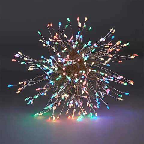 Anko 240 Wire Spray String Lights / Warm White Or Multicolour