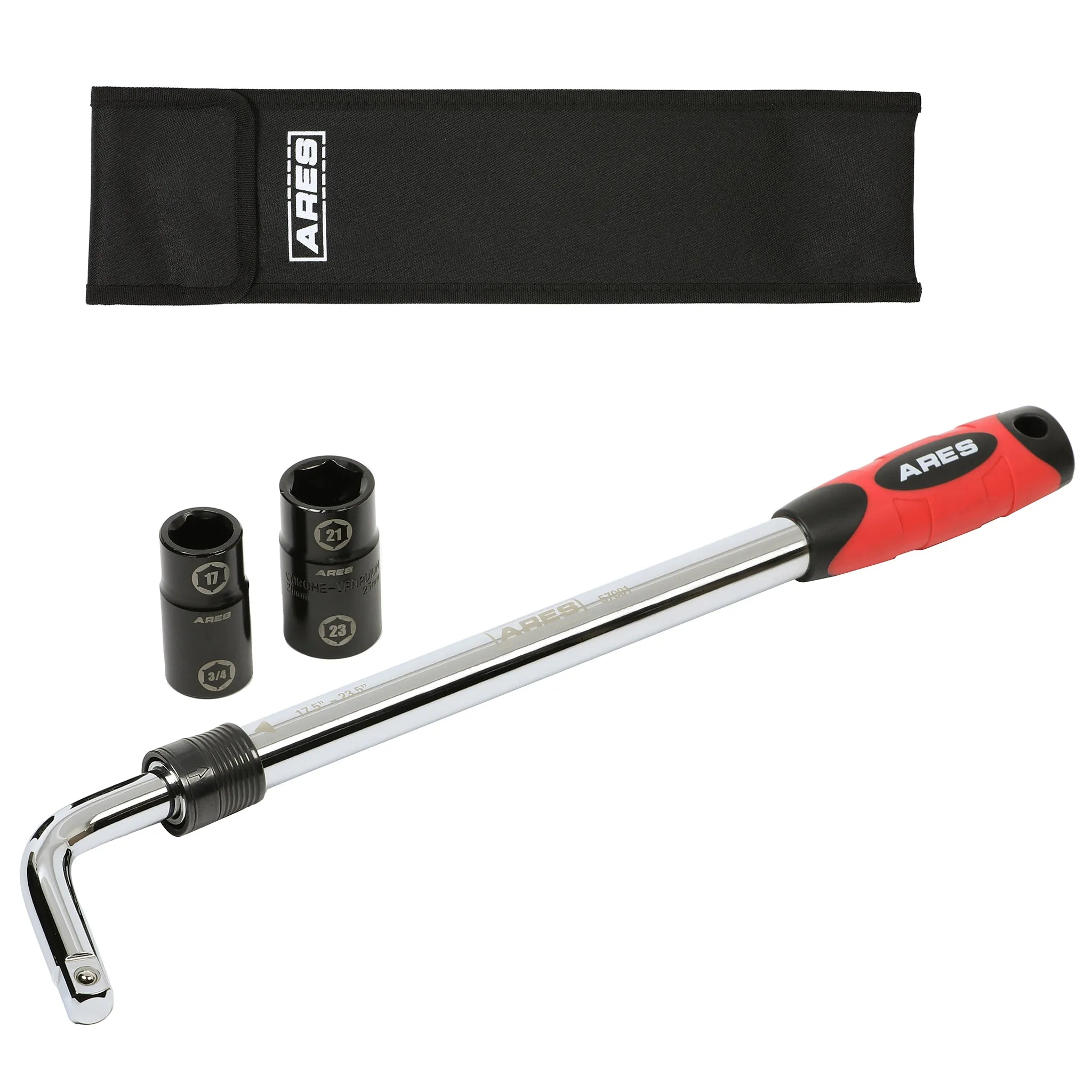 ARES 57001 - Heavy Duty Extendable Lug Wrench Set