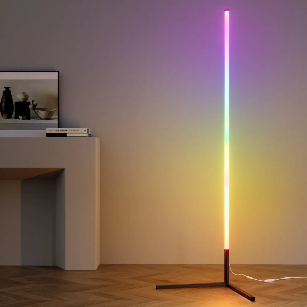 Artiss RGB LED Floor Lamp Remote Control Corner Light Stand Gaming Room 150CM