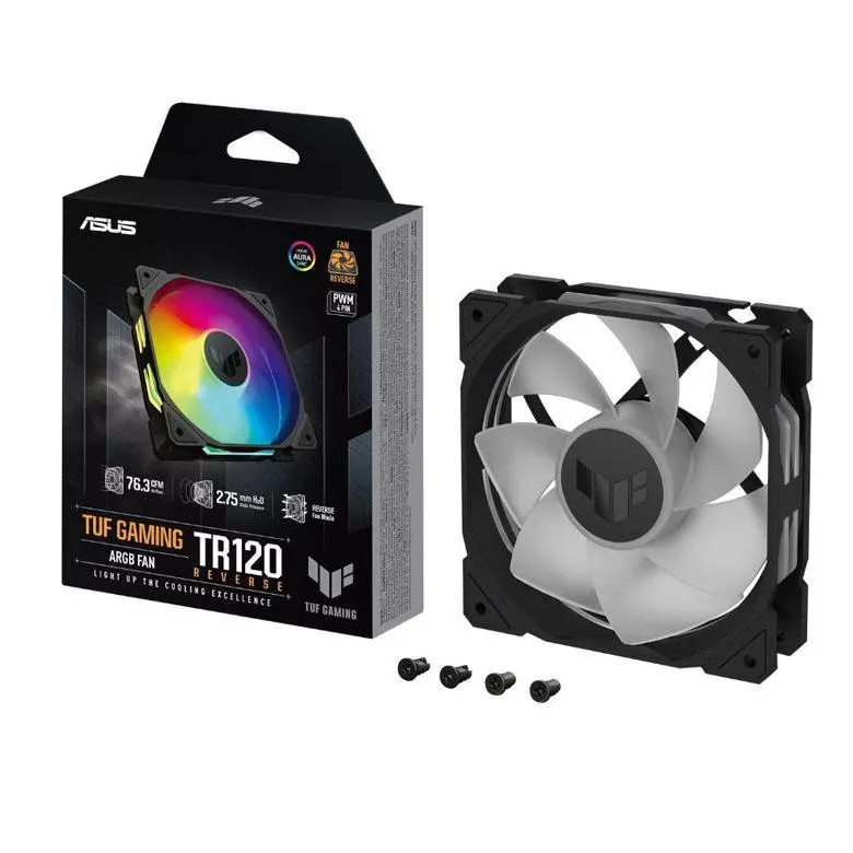 ASUS TUF Gaming TR120 BLACK 黑色 ARGB 12cm Case Fan - Single Pack 單風扇 (TH-ATTR12A)