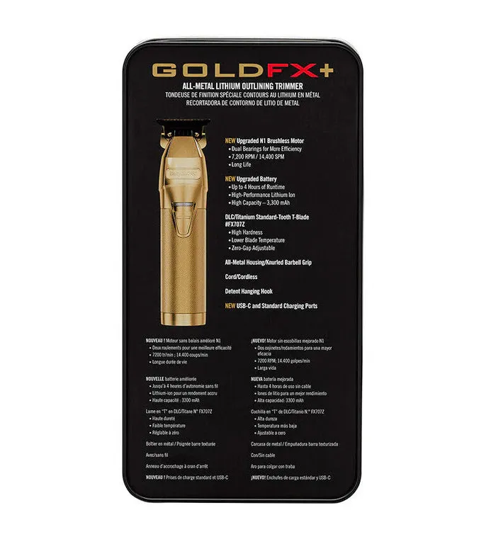 BaBylissPRO (New/Upgraded) GoldFX  Outlining Cordless Trimmer (FX787NG)