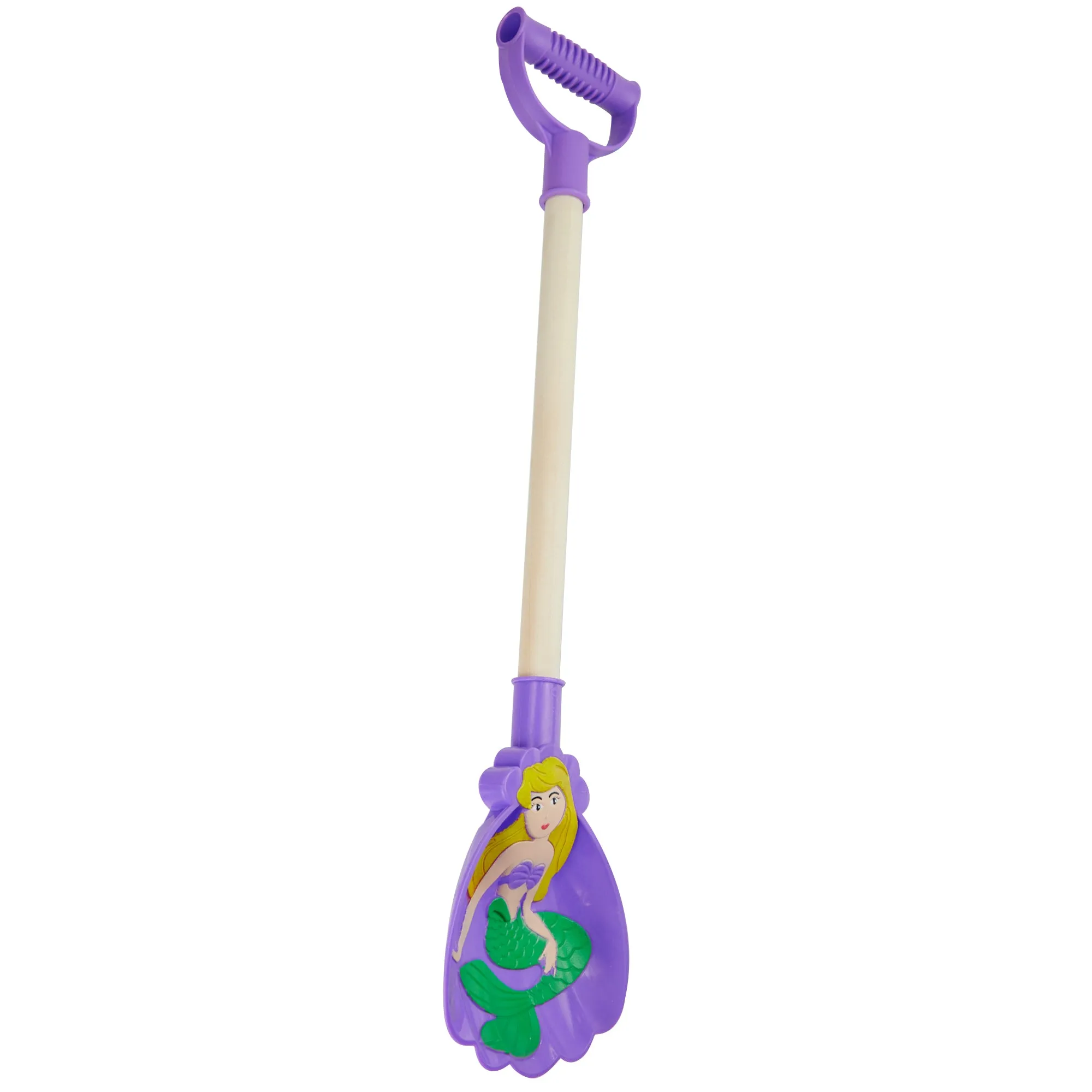 Beach Shovel With Wood Handle, Mermaid- Small