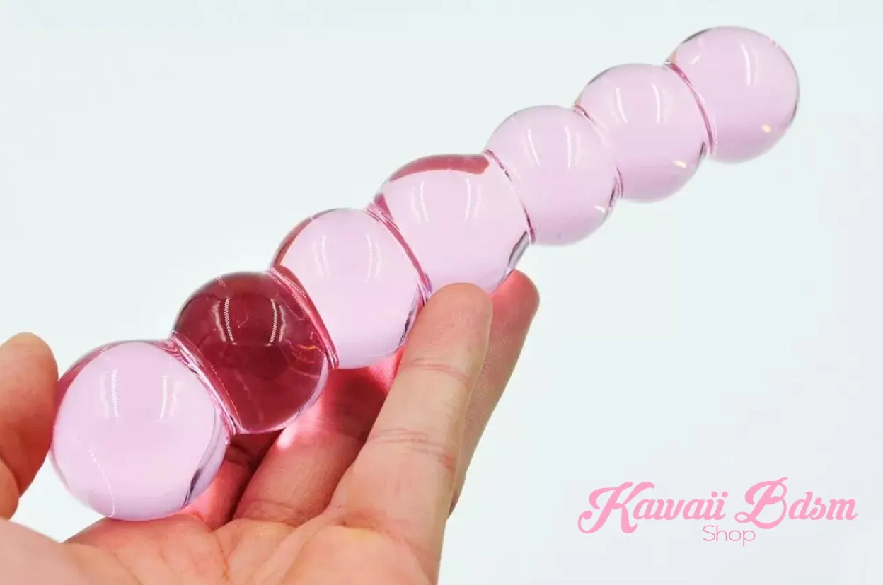 Beaded Glass Dildo