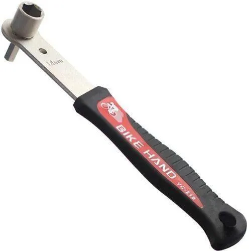 Bike Hand YC-218 Crank Bolt Tool 14mm Socket / 8mm Hex