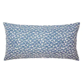 Blue Fans Throw Pillow