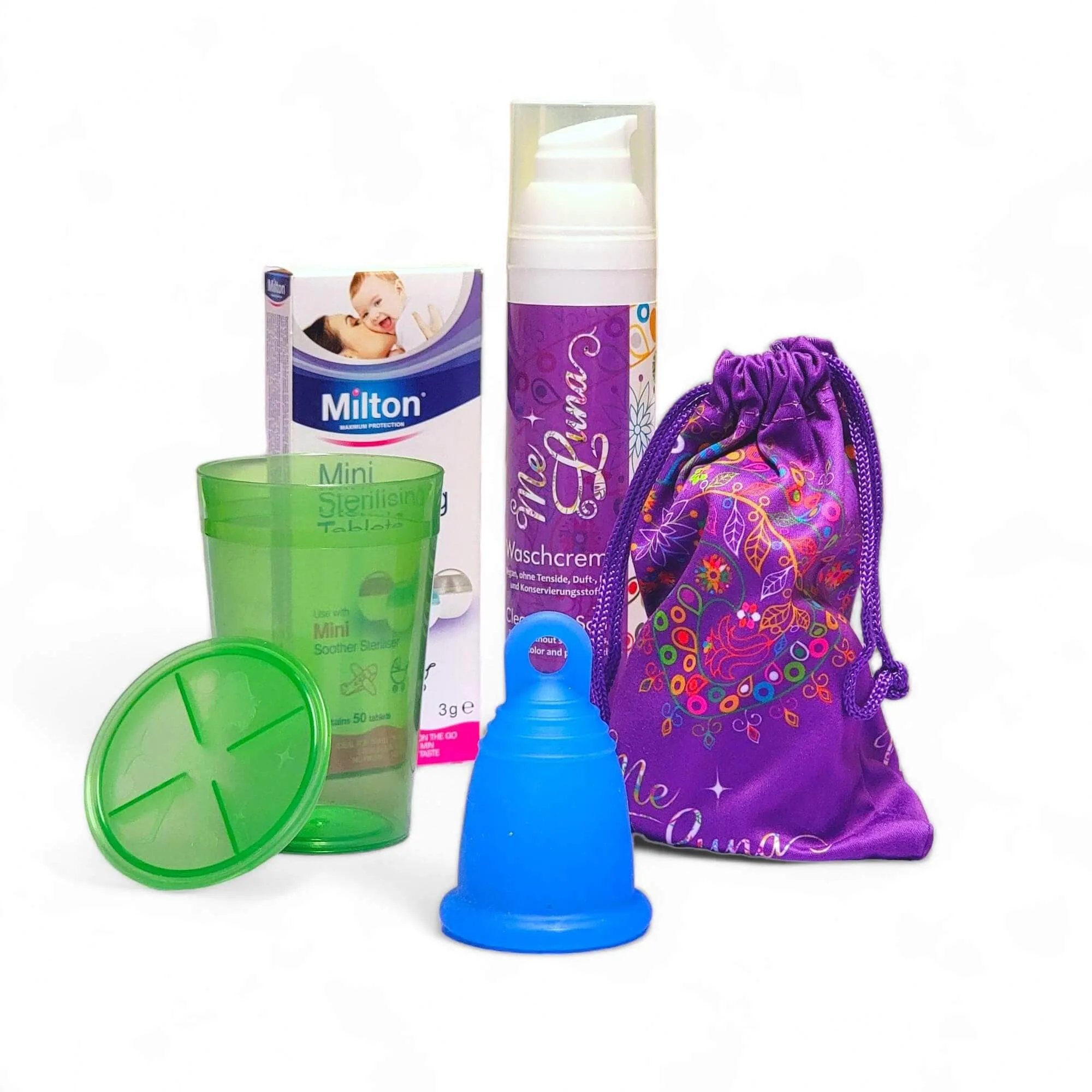 BLUE Menstrual Cup Kit - with Milton Tabs