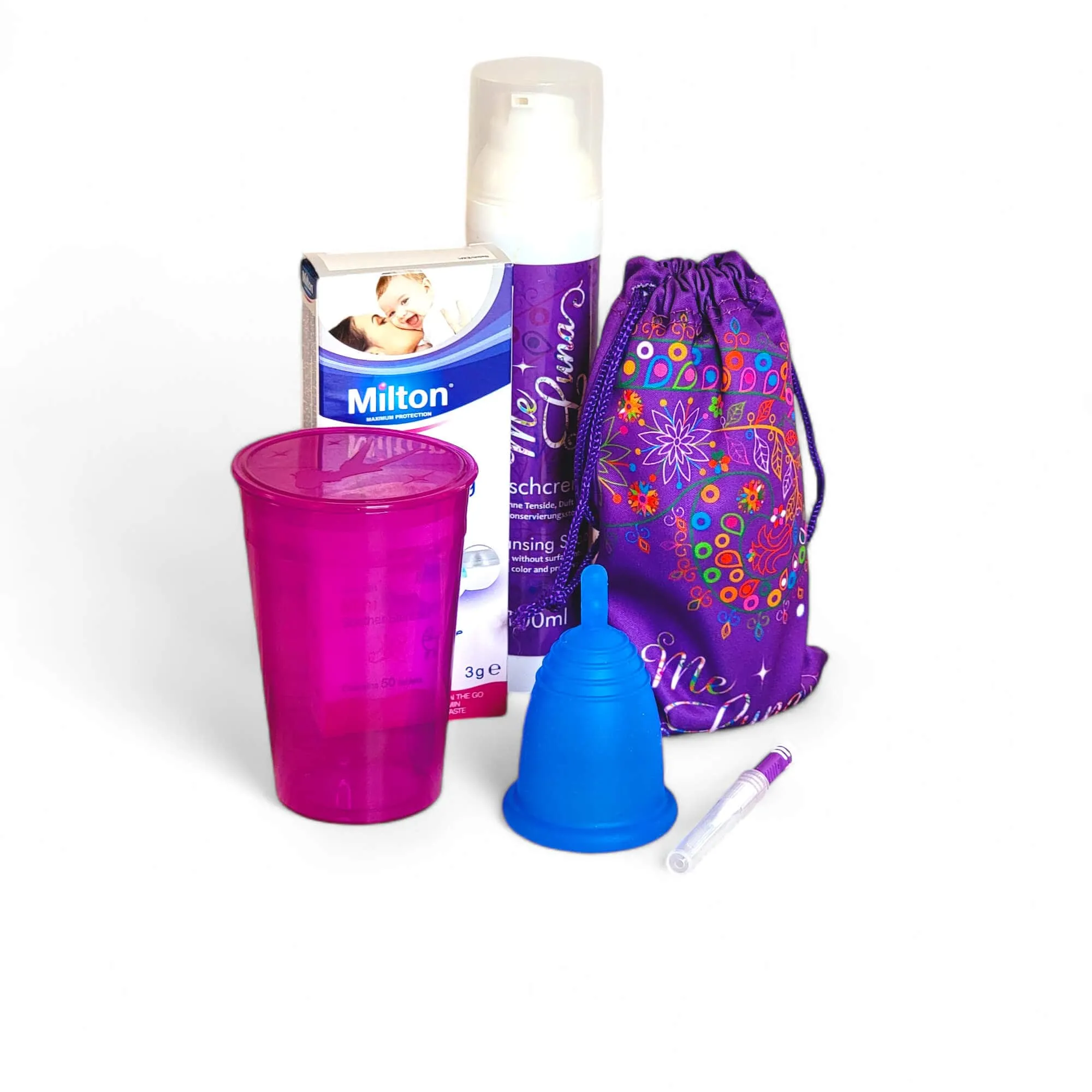 BLUE Menstrual Cup Kit - with Milton Tabs