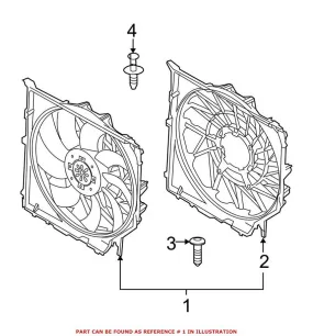 BMW Engine Cooling Fan Assembly 17113452509