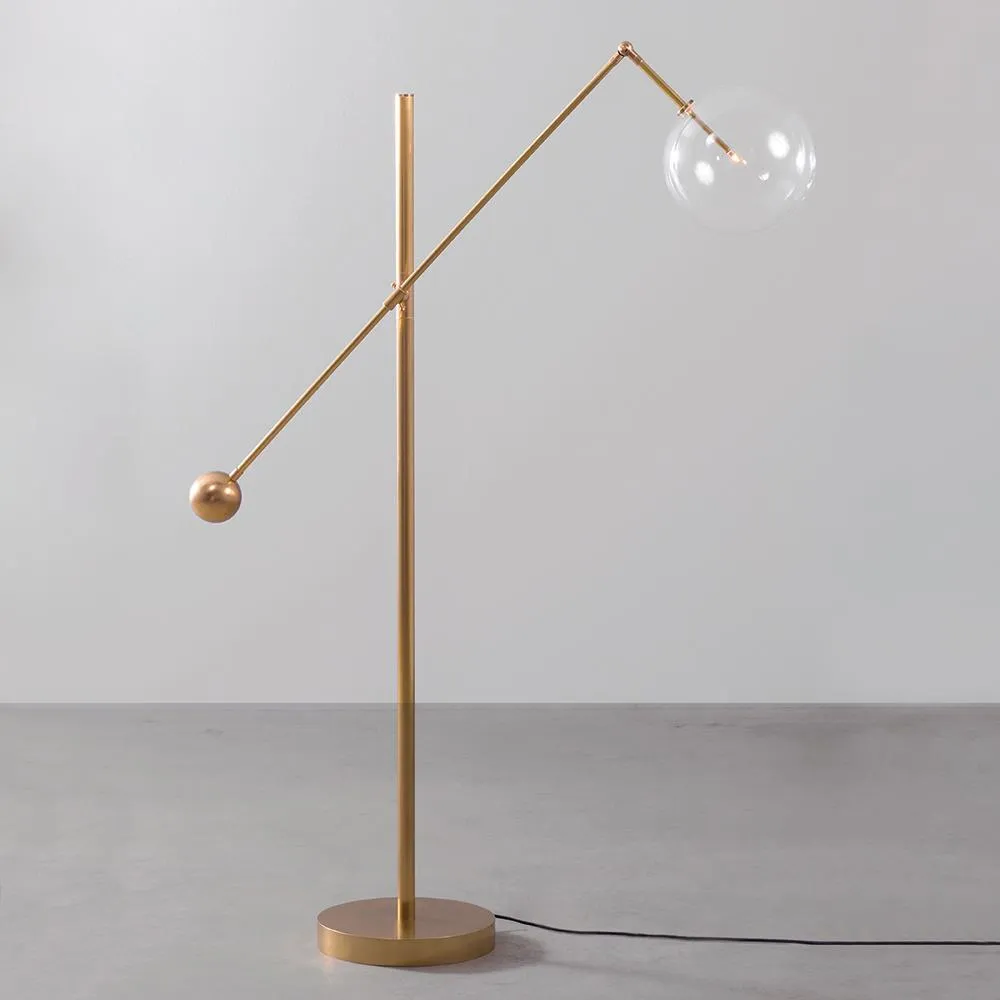 Brass Milan Floor Lamp