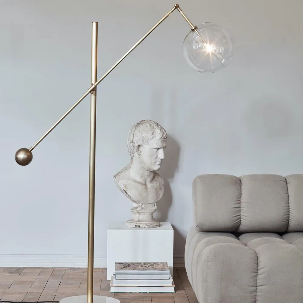 Brass Milan Floor Lamp