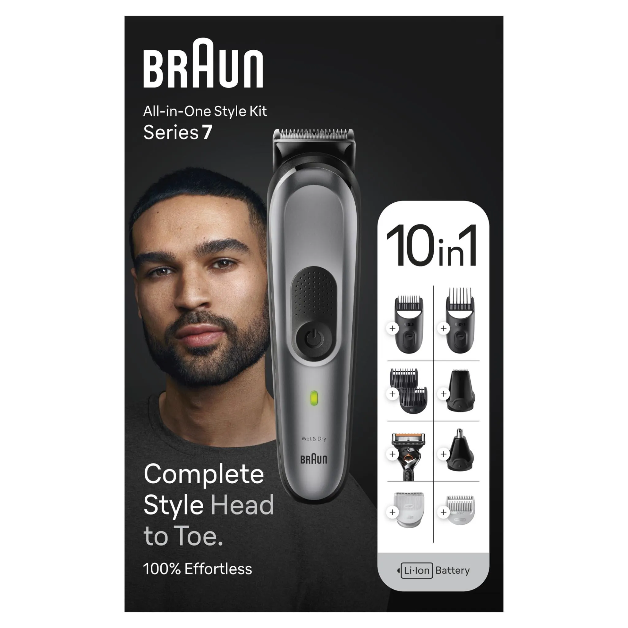 Braun MGK7420 Series 7 10-in-1 Style Multi-Grooming Kit (Grey)