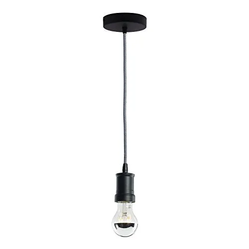 Bulbrite 810085 Pendant Fixtures Black Direct Wire Contemporary