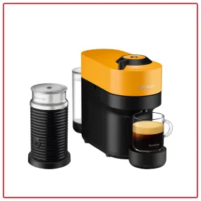 [Bundle Deal] Nespresso Vertuo Pop GDV2 (Mango Yellow) Coffee Machine & Aeroccino Milk Frother