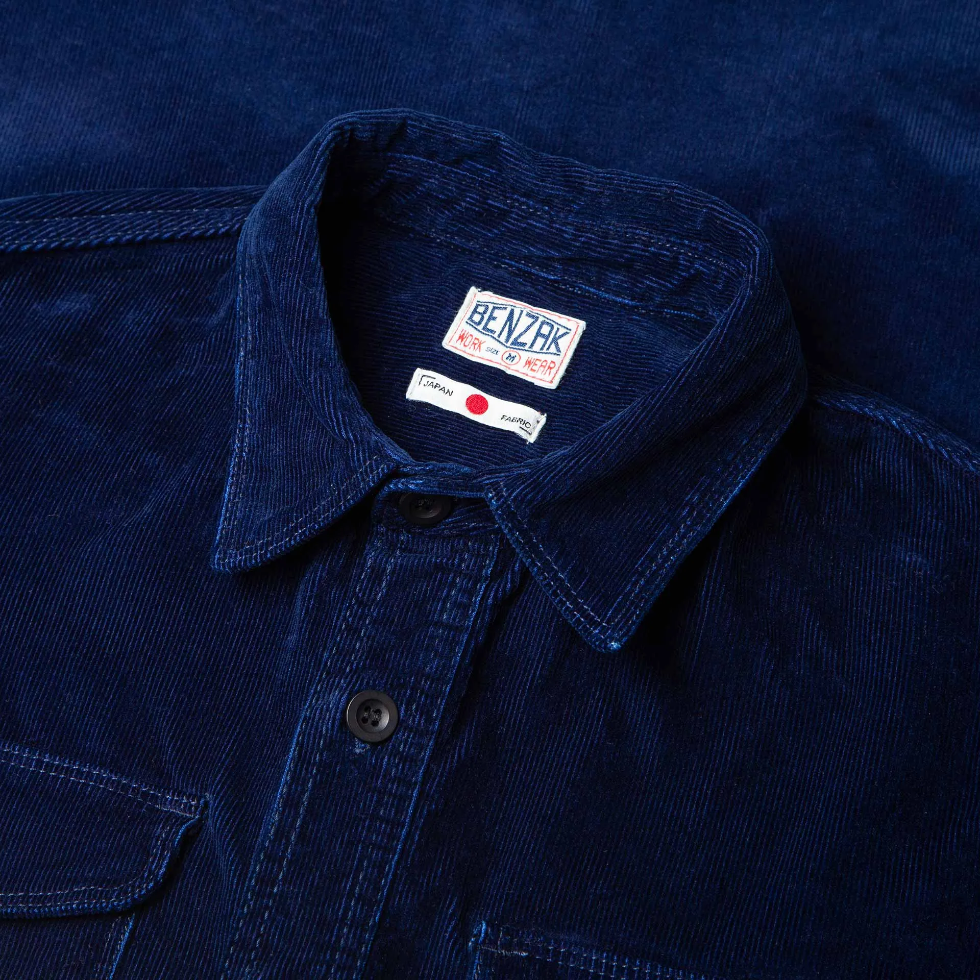 BWS-04 SCOUT OVERSHIRT 10 oz. indigo corduroy