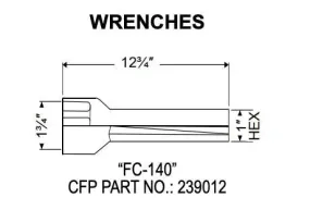 CACTUS FLOW - Bean & Seat Wrench FC 140 CHOKE WRENCH