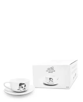 Carrol Boyes Pillow Talk Cup & Saucer Set - White