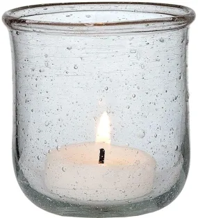 Clear Starfish Recycled Glass Cup Candle Holder