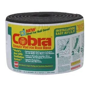 Cobra 20 Ft. Gun-Nailed Rolled Ridge Vent