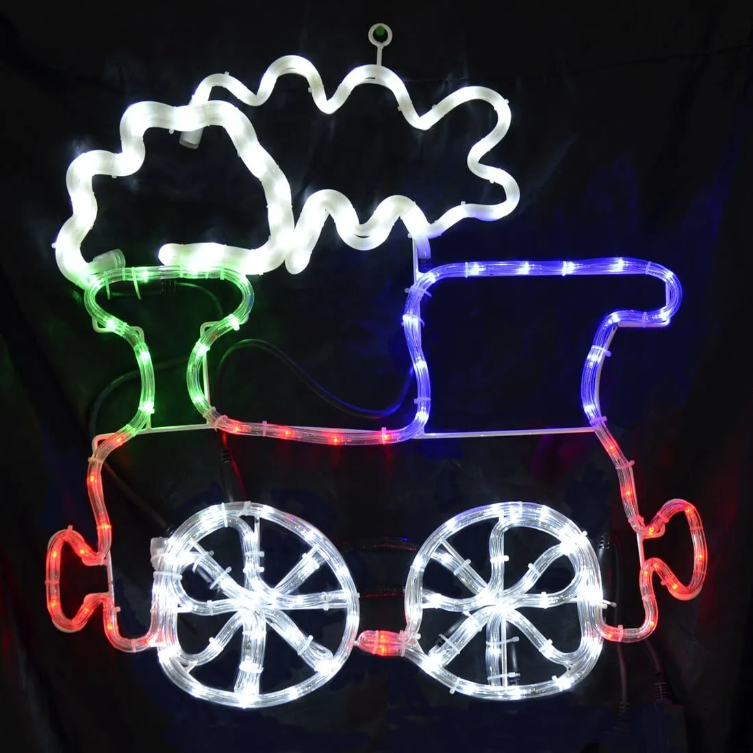 Colourful Flashing Rope Lights Christmas Santa/Train