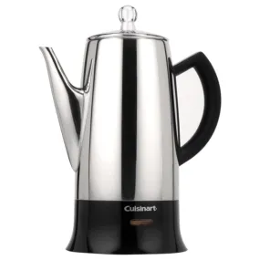 Cuisinart Classic 12 Cup Stainless Steel Percolator Black/Stainless - Certified Refurbished