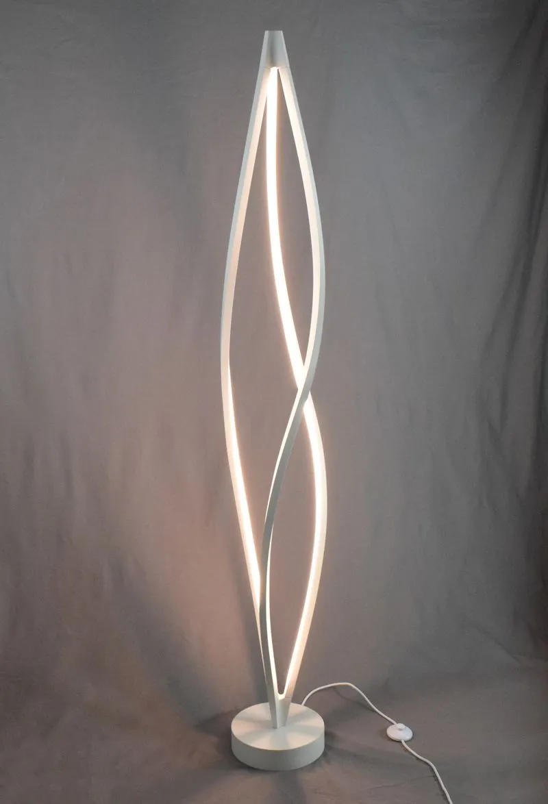 Cyclone 71.75" Floor Lamp in Matte White