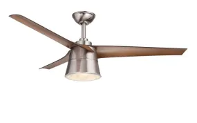 Cylon Stainless Walnut Ceiling Fan