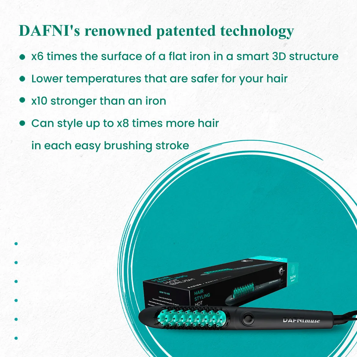 DAFNI muse ™ Hair Styling Hot Brush