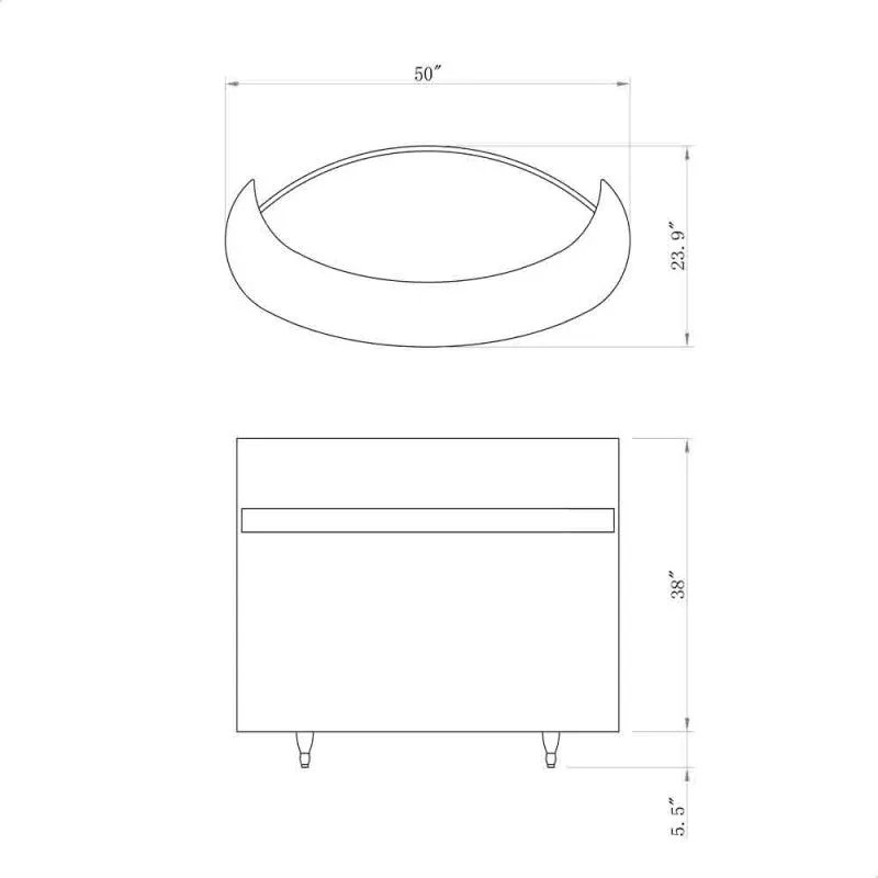 DIR Star Ferry Reception Desk with LED Lighting