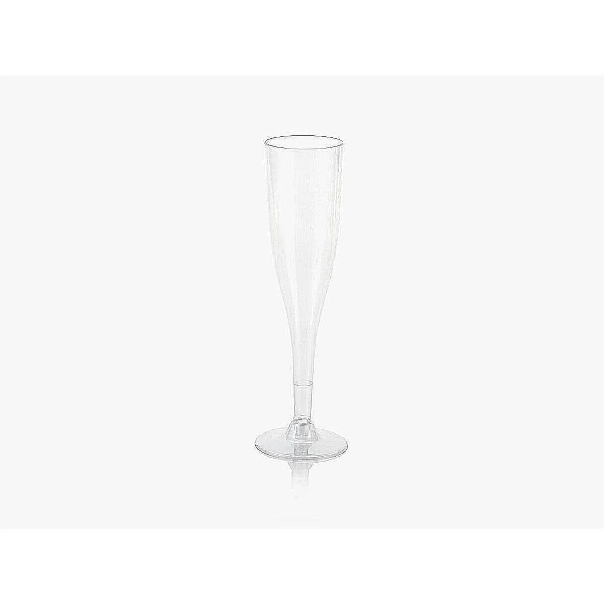 Disposable Party Cup 165ml Fluted Stemmed Champagne with Detachable Base 10pack